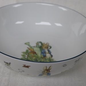 BEATRIX POTTER PETER BUNNY RABBIT EASTER ROUND SERVING BOWL - NEW